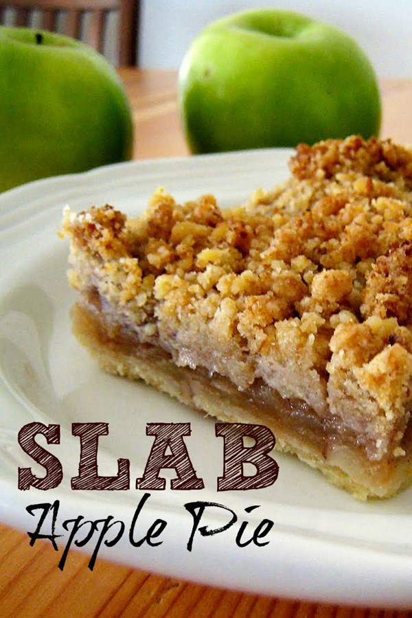 Slab apple pie