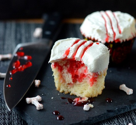 Slasher movie cupcakes