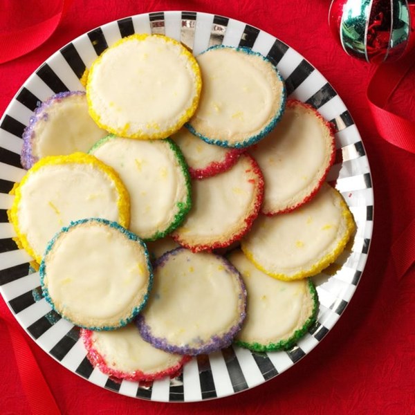 Slice 'n' bake lemon gems