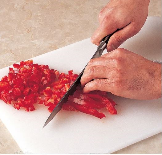 Slicing and dicing peppers