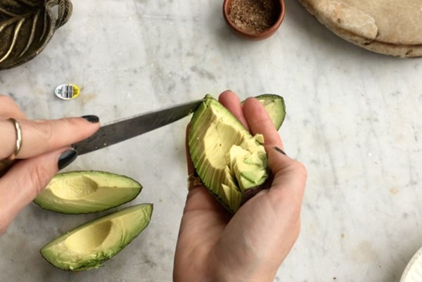Slicing pretty avocados