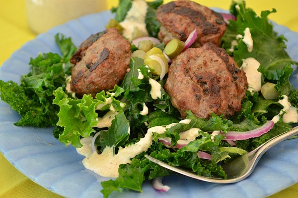 Slider kale salad