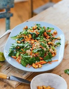 Slightly Asian rice salad