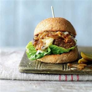 Slimmed-down cheeseburger