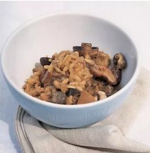 Slimmers' wild mushroom risotto