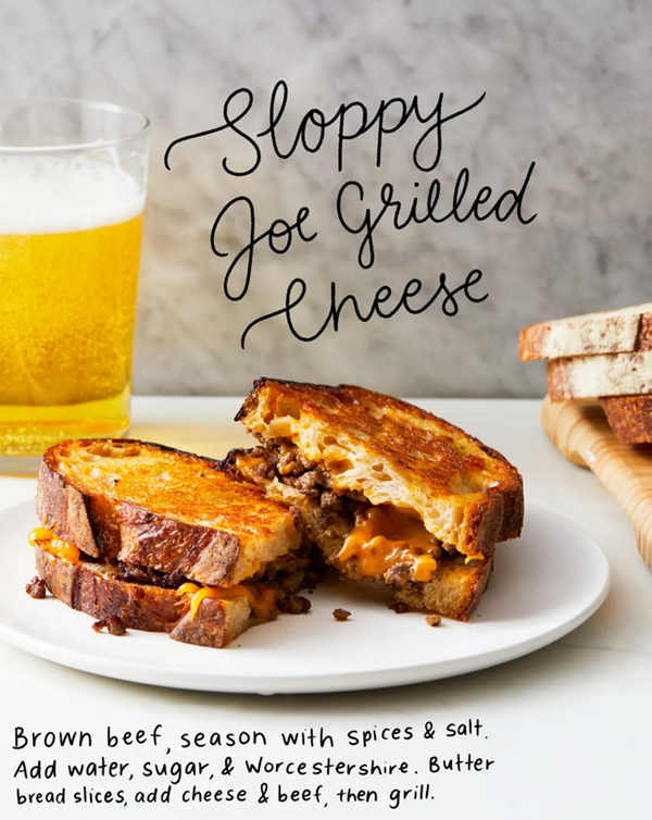 Sloppy Joe grilled cheeses