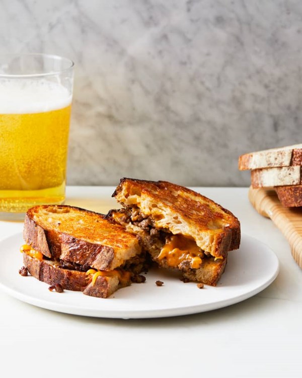 Sloppy Joe grilled cheeses