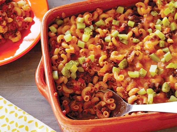 Sloppy Joe 'n' macaroni casserole