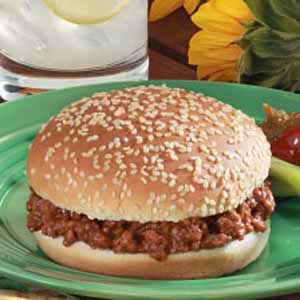 Sloppy Joe sandwiches