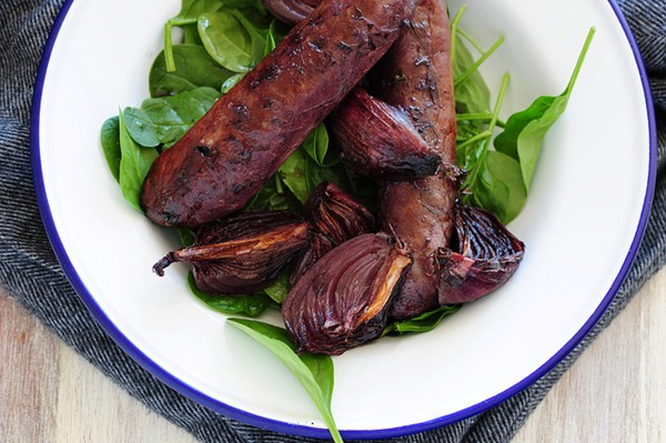 Slow-baked bangers