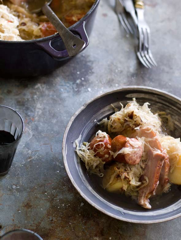 Slow-baked choucroute