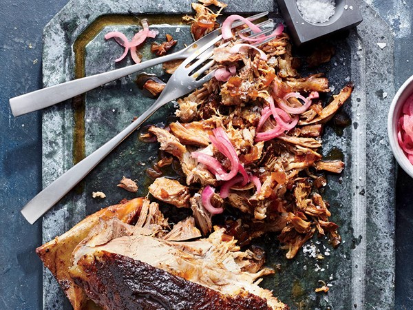 Slow-cooked BBQ pork roast