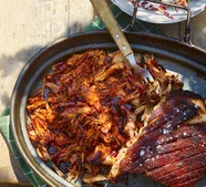 Slow-cooked BBQ-spiced pulled pork