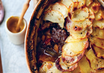 Slow-cooked beef stew with red wine