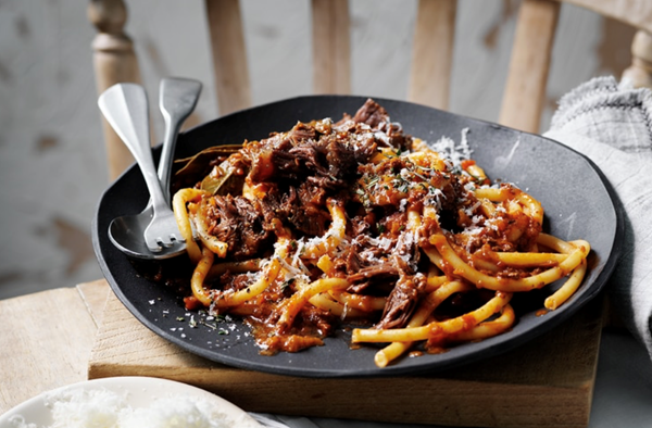 Slow-cooked Bolognese-style beef