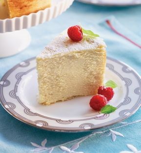 Slow-cooked brandy cheesecake