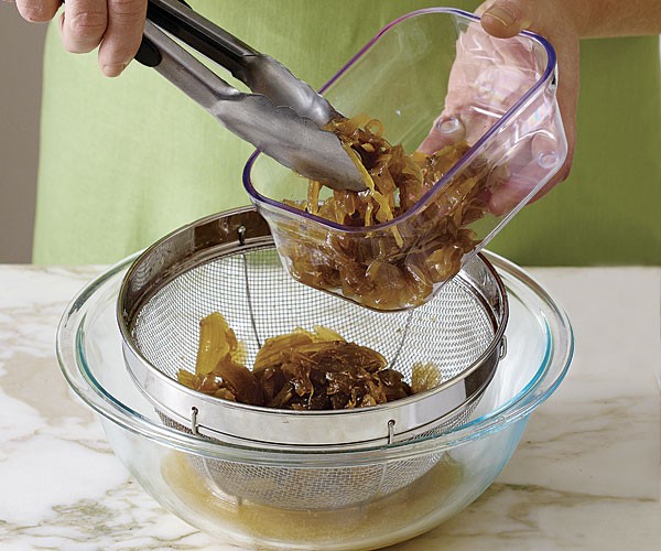Slow-cooked "caramelized" onions