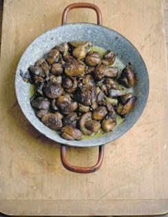 Slow-cooked cep mushrooms (Cèpes confits)