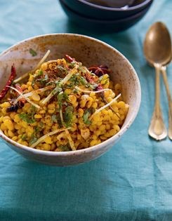 Slow-cooked chana daal topped with daal dust
