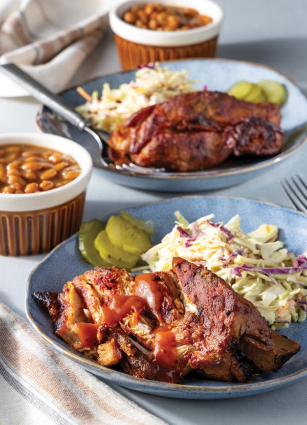 Slow-cooked country-style pork ribs