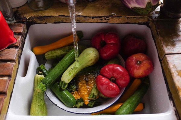 Slow-cooked courgette ‘caviar’