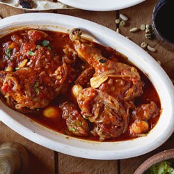 Slow-cooked duck legs with white beans and chorizo