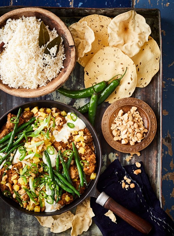 Slow-cooked lamb and cashew curry