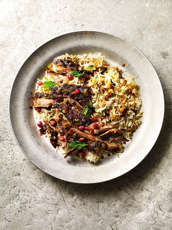 Slow-cooked lamb biriyani