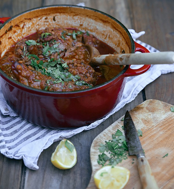 slow cooked lamb shanks