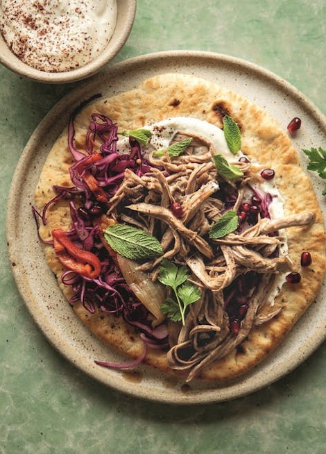 Slow-cooked lamb shoulder