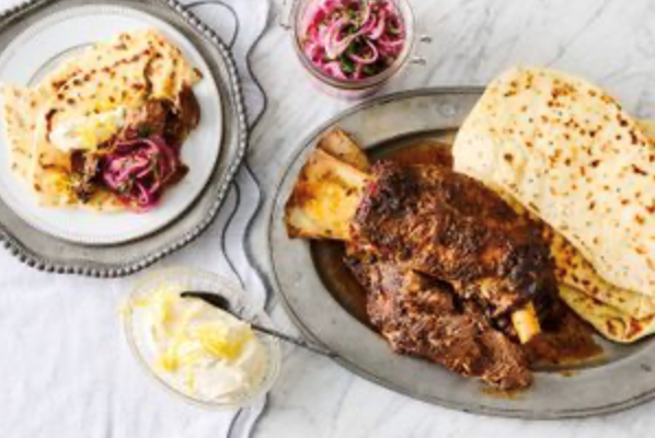 Slow-cooked lamb shoulder