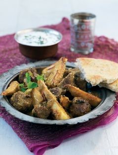 Slow-cooked lamb with turnips