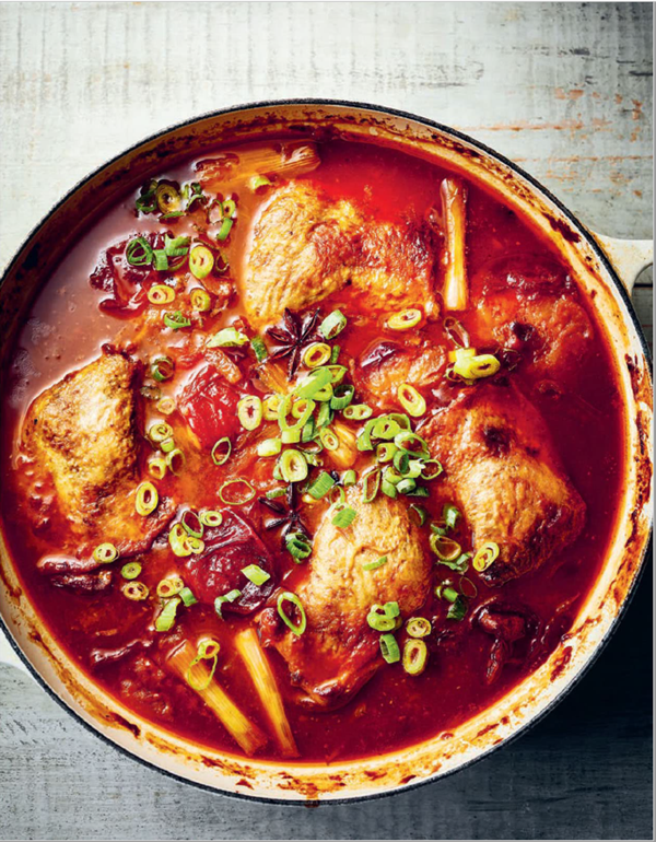 Slow-cooked plum duck