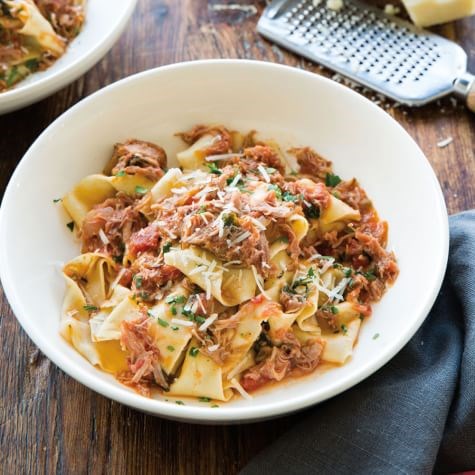 Slow-cooked pork & fennel ragù