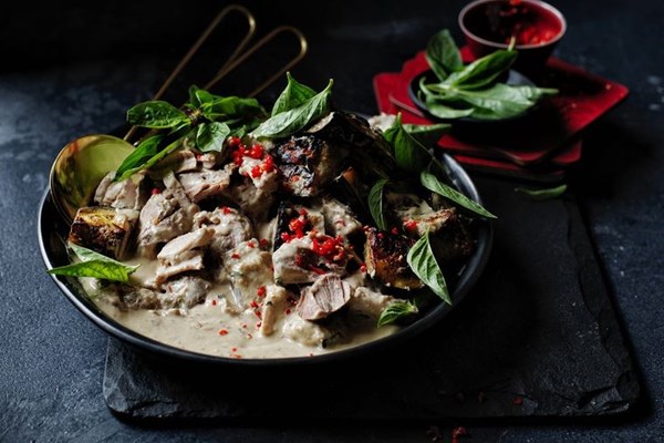 Slow-cooked pork shoulder curry