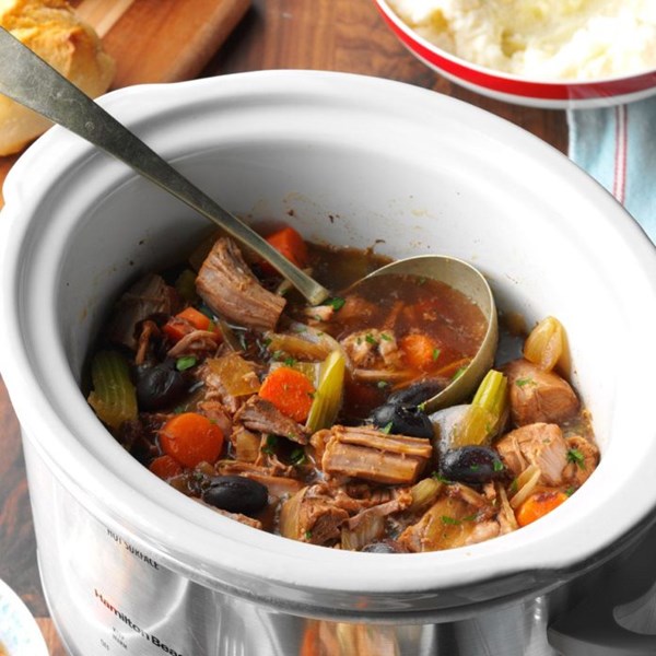 Slow-cooked pork stew