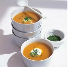 Slow-cooked root vegetable soup