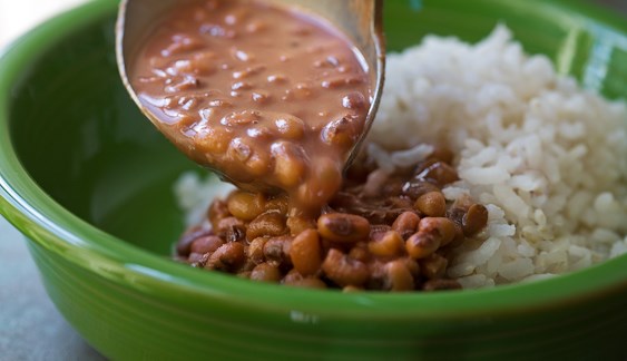 Slow-cooked Sea Island red peas