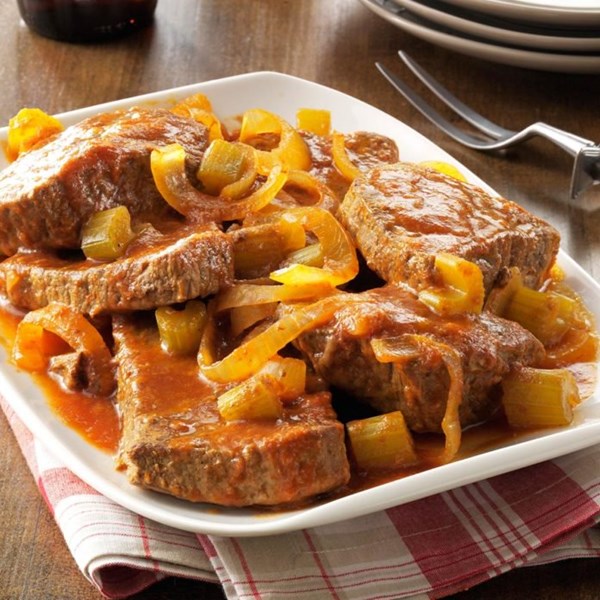Slow-cooked Swiss steak