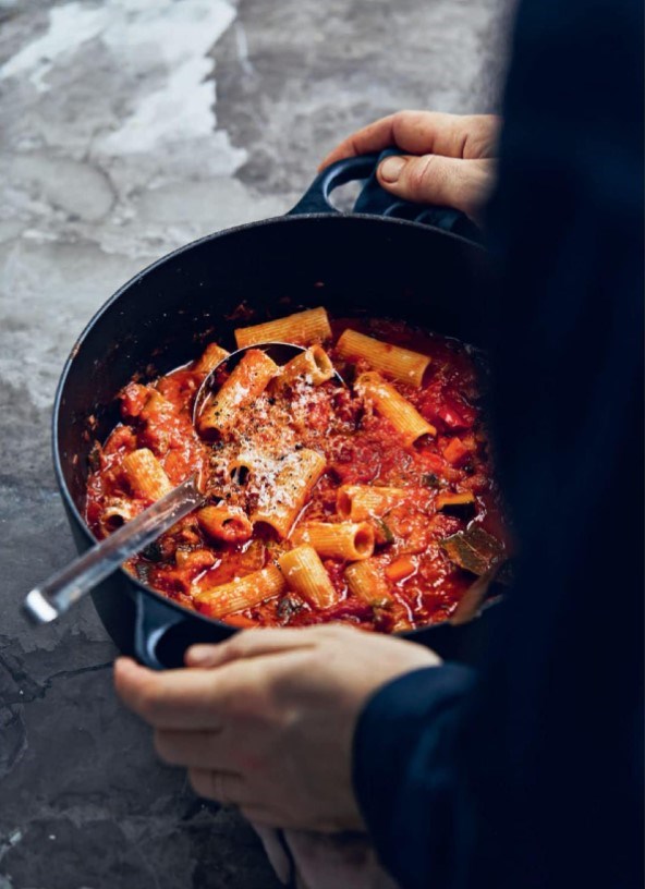 Slow-cooked veg ragu