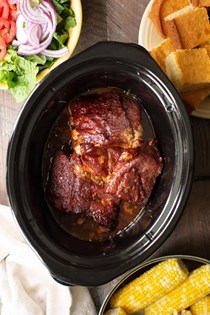 Slow cooker baby back ribs