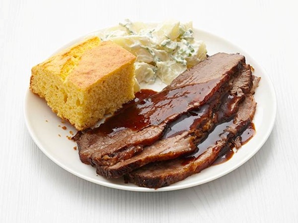 Slow-cooker barbecue brisket