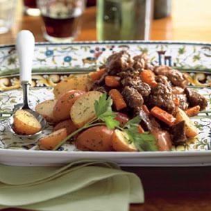 Slow-cooker beef Bourguignonne