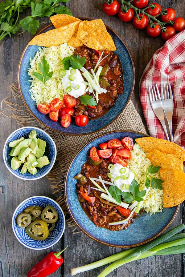 Slow cooker beef chili (beef mince chili)