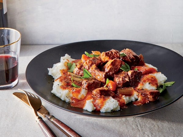 Slow cooker beef daube