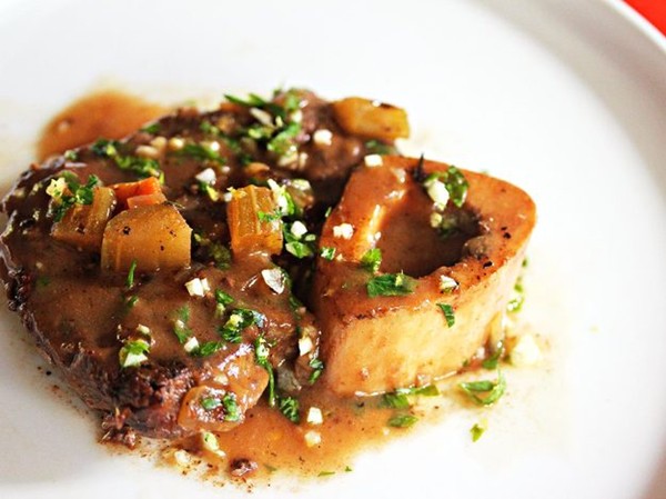 Slow cooker beef shank osso buco with lemon-parsley gremolata