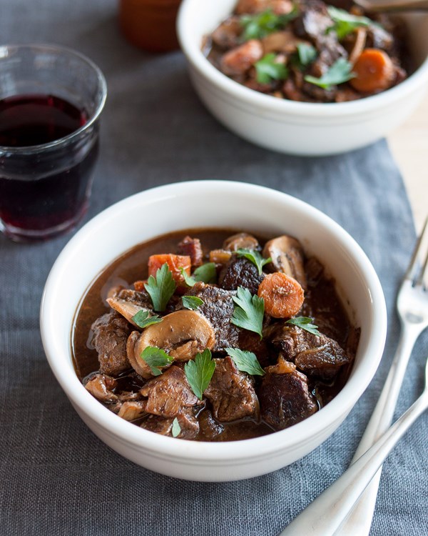 Slow-cooker boeuf Bourguignon