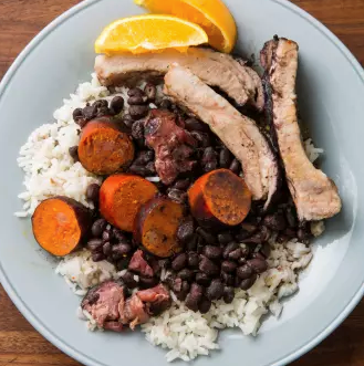 Slow-cooker Brazilian black bean and pork stew