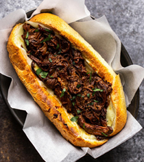 Slow cooker brisket sandwiches