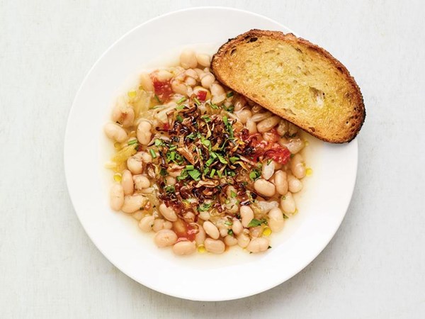 Slow-cooker brothy beans